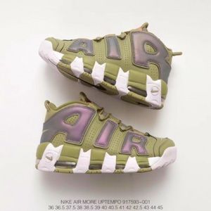 Nike Air More Uptempo Green/ White